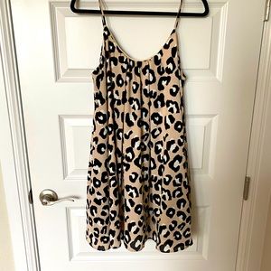 Leopard mini dress small